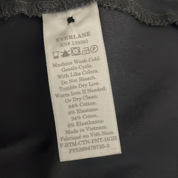 EVERLANE Bi-Stretch Work Pant in Grey, size 10 - Picture 4 of 8